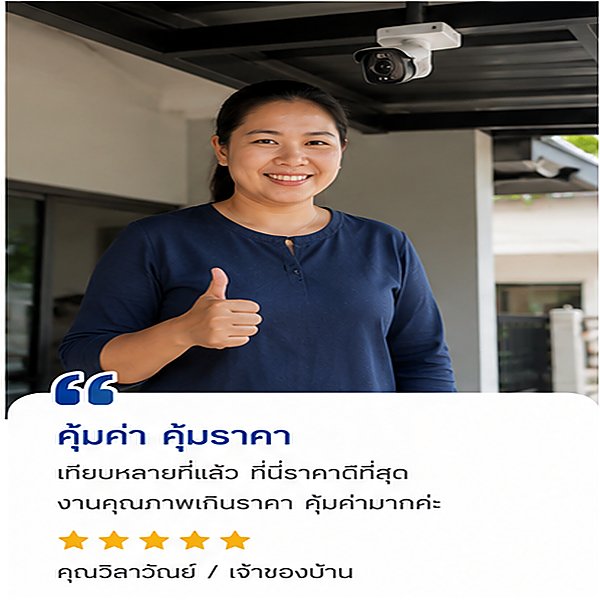 รีวิวผลงาน ช่าง CCTV 5