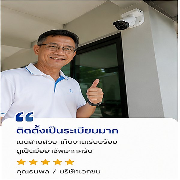 รีวิวผลงาน ช่าง CCTV 6